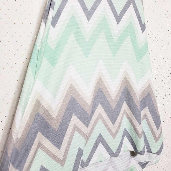 Mint & Gray Print "Glamour" Tank *Enti* Sz S* - Picture 3 of 6